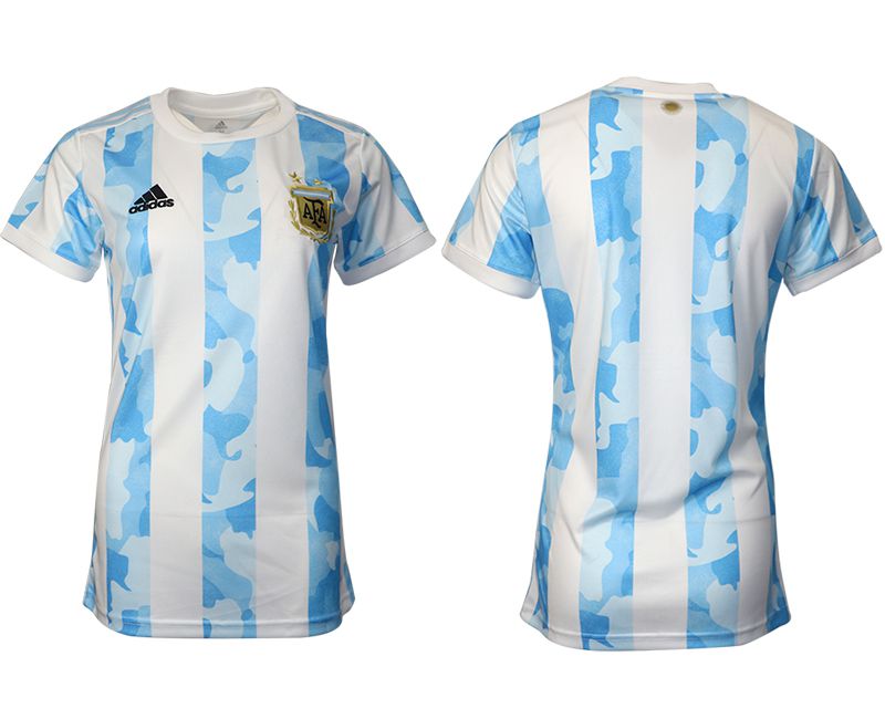 Women 2021-2022 Club Argentina home aaa version white blank Soccer Jerseys->customized soccer jersey->Custom Jersey